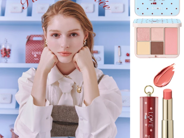 SNIDEL BEAUTYからスイーツのように甘い限定バレンタインコレクションが今年も！ チャーム付きリップやブラシセットほか