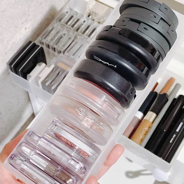 【誰でも簡単にコスメ収納】100均･無印良品･ニトリで買える収納グッズをフル活用！一軍ポーチも紹介☆_6_2