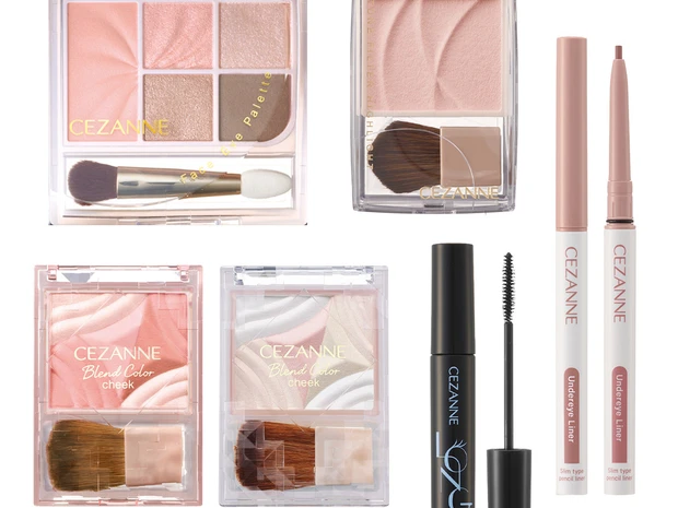 セザンヌの人気フェイスパレット＆ハイライトに新色登場！ 新作アイメイクアイテムも【春新色コスメ2026】 