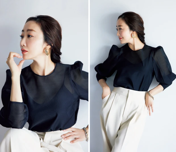 神崎恵さん横顔