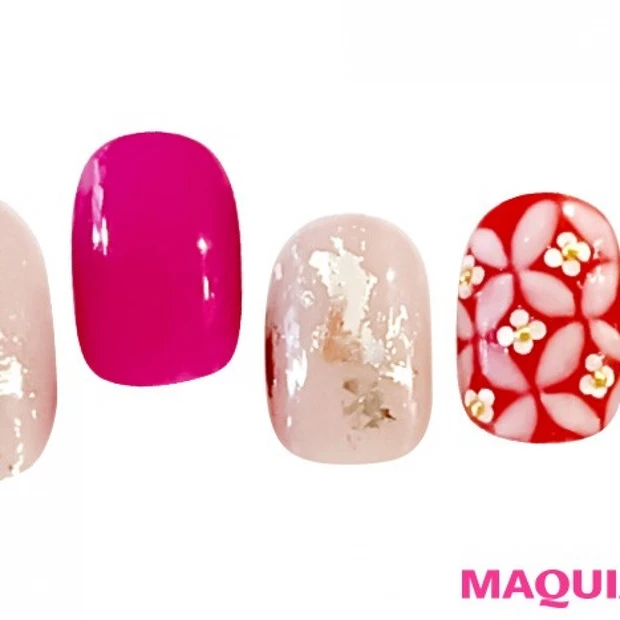 インパクトで魅せる、エッジーな「ネオ千鳥格子」ネイル