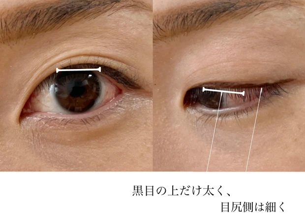 アイライナー:奥二重を大きくしたい