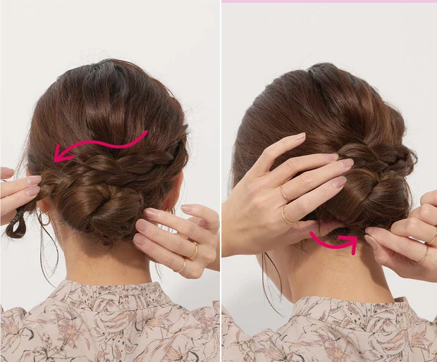 【セルフヘアアレンジ】動画で学ぶ! くるりんぱ、ロープ編み、Uピンの留め方、編み込みの正しいやり方とコツを人気美容師AYAMARさんが解説_24