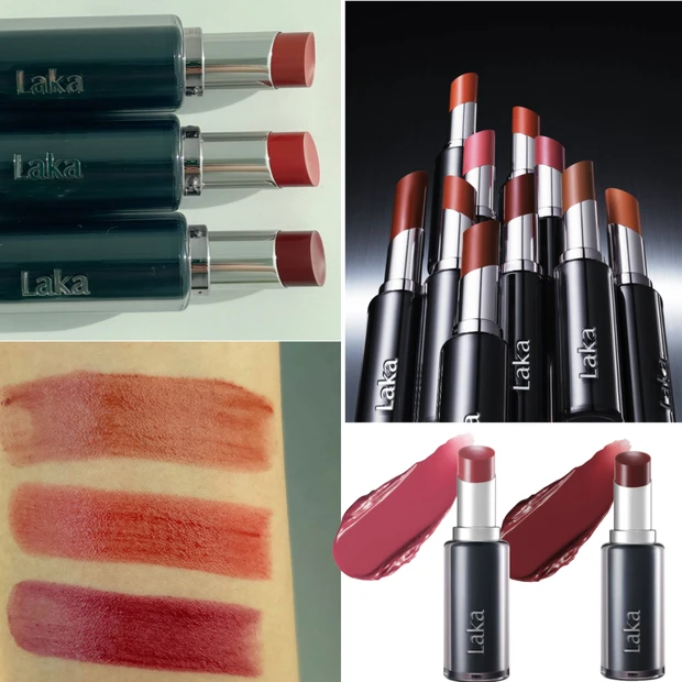 【全色スウォッチ】Laka「デビルリップ」のイエベ・ブルべ4タイプ別のお…