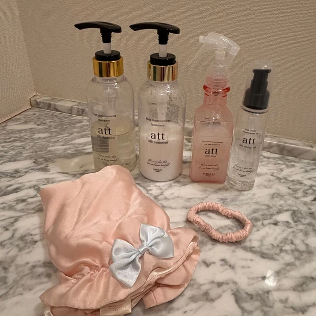 att　attシャンプー　attトリートメント　attミスト　attオイル　WHELM 最高級シルクシュシュ