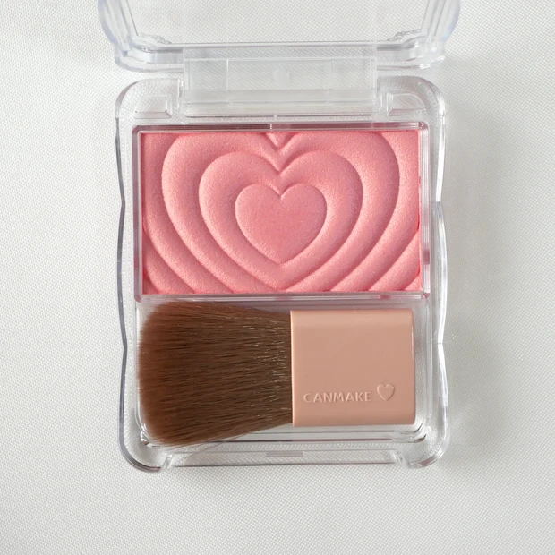 キャンメイク CANMAKE パウダーチークス P01 パワフルパンチ ブルベ 全色レビュー