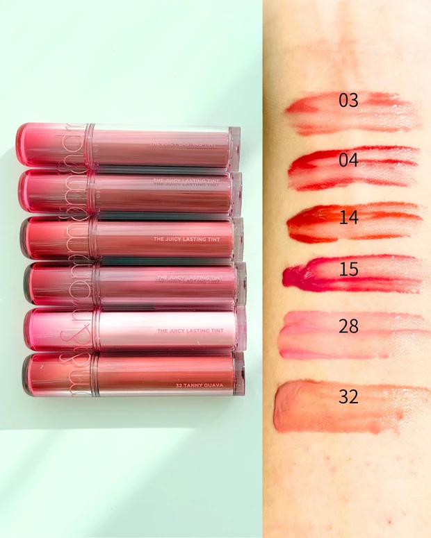 ロムアンド ザジューシーラスティングティント ブルベ夏 おすすめ スウォッチ