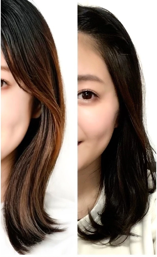 エブリカラートリートメント、ビフォーアフター