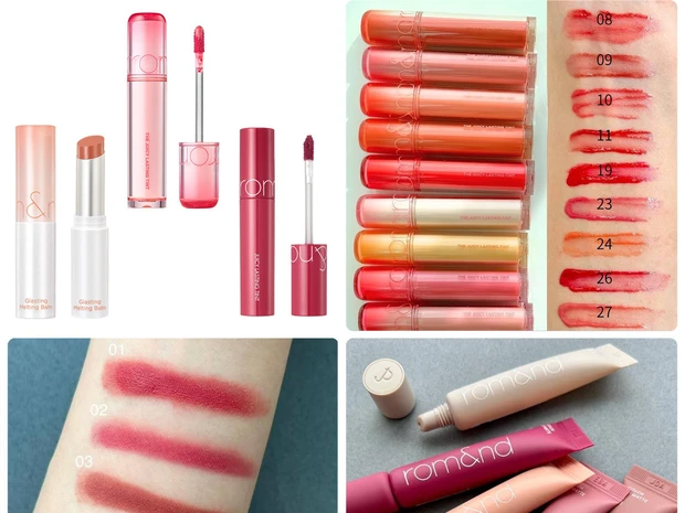 【ロムアンドの人気リップ6選】ブルべ・イエベ別スウォッチ＆口コミをご紹介