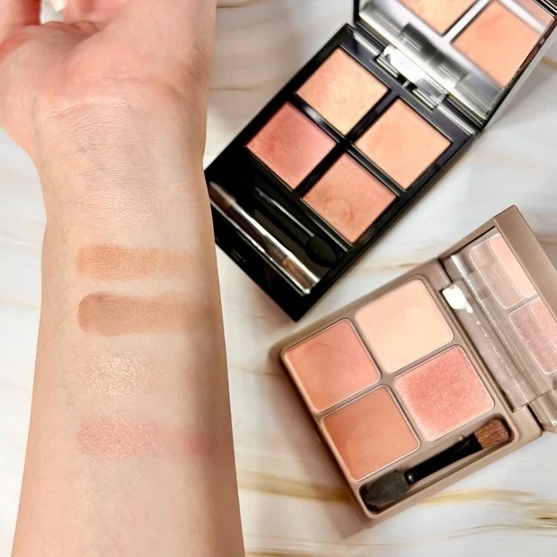 リリミュウ インザミラーアイパレット 02 ティーローズ アディクション ザ アイシャドウ パレット  003 Mariage Vow スウォッチ