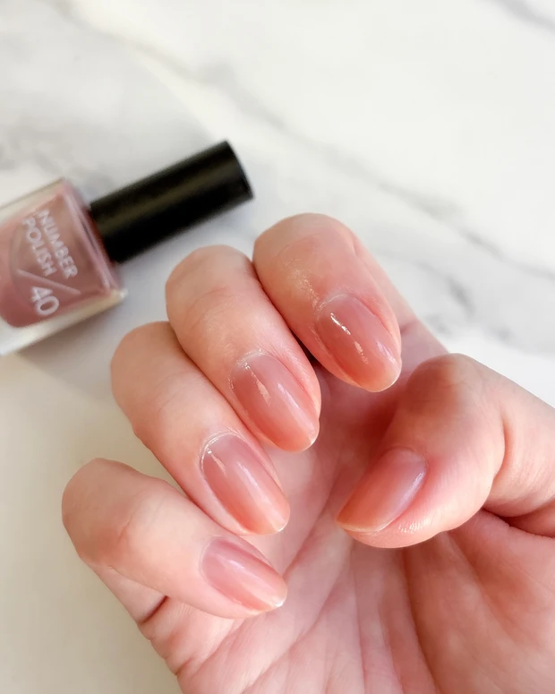 年末年始ネイルにおすすめ。透明感と血色感をまとう〈NUMBER POLISH 40 Rosy Dew〉レビュー_3