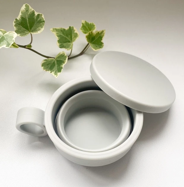 月経カップ用消毒ポットの折りたたみ時