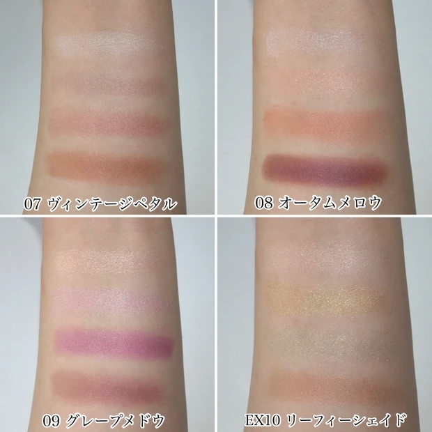 ルナソル LUNASOL アイカラーレーション N 新色 2025 比較 スウォッチ