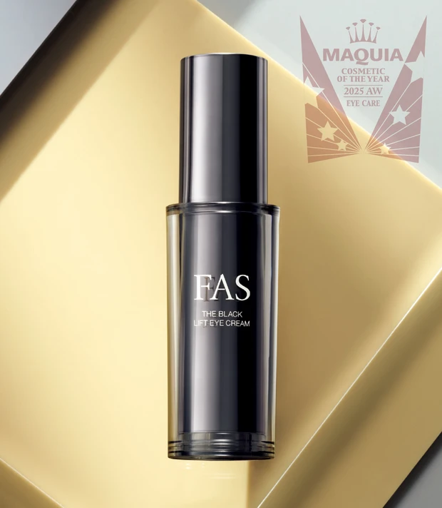 マキア ベストコスメ2025下半期 アイケア部門 1位 FAS　ザ ブラック リフト アイ クリーム