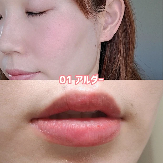 リップスリークミニ　アルダー塗布
