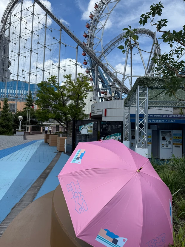 日傘の無料貸し出し@東京ドーム かわいい傘、すごく便利!_3_1