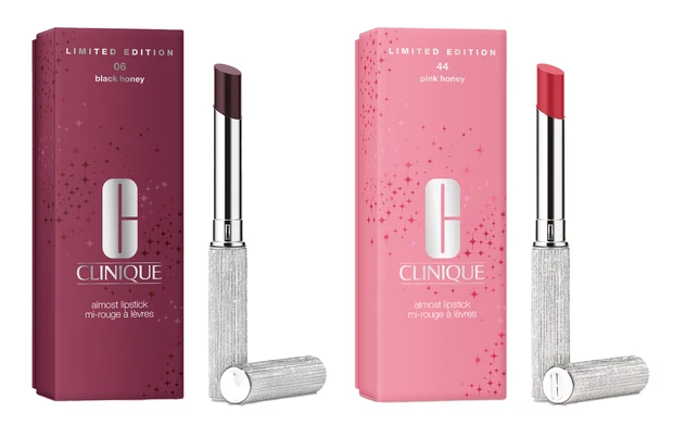 クリニーク クリスマスコフレ オールモスト リップスティック ブラック ハニー　オールモスト リップスティック ピンク ハニー
