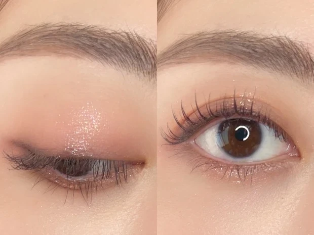 【おすすめ韓国アイシャドウ⑤】mude.（ミュード）ショールモーメント アイシャドウパレット 03 ピーチメモリー 各￥3630　アイメイク