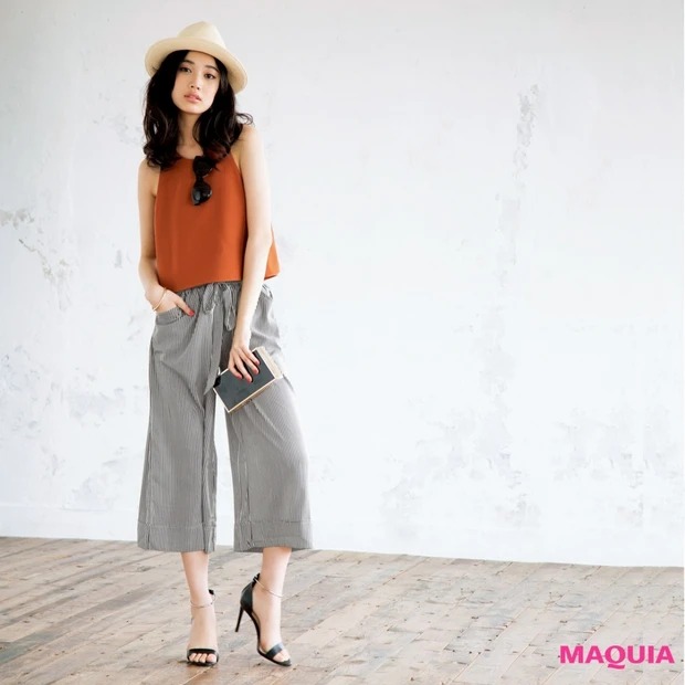 ZARAのテラコッタカラーとブロンズシャドウで、夏が似合うイイ女に!