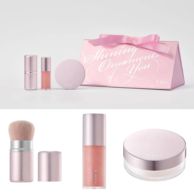 vim BEAUTYのコフレはフェイスパウダー現品サイズ入り！オーナメントのような限定BOXも必見【クリスマスコフレ2025】