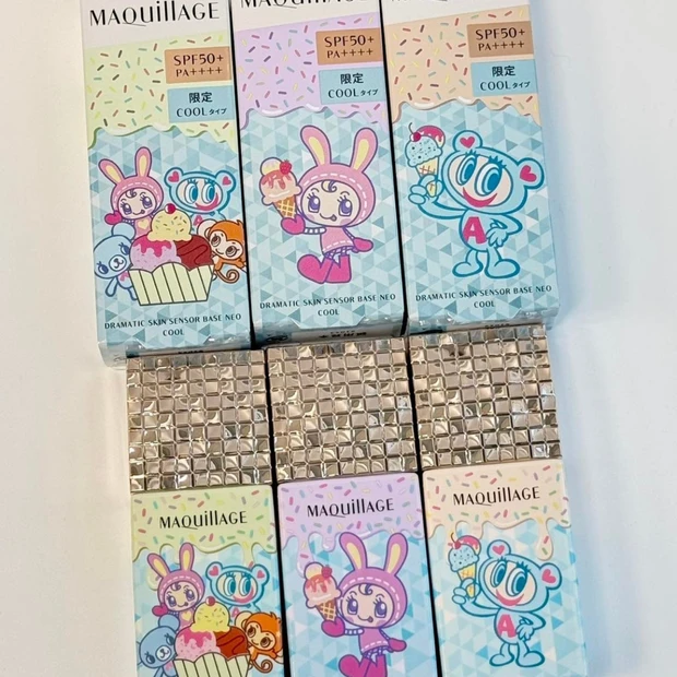 【マキアージュ×ナルミヤキャラクターズ】の限定コラボ下地をスウォッチ！ オリジナルデザインのクールタ…
