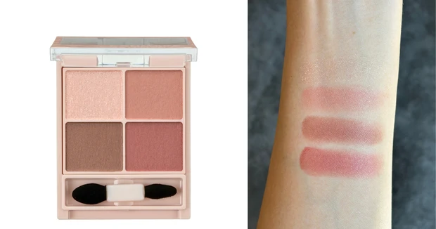 キャンメイク シルキースフレアイズ　M02　腕のスウォッチ　イエベ秋