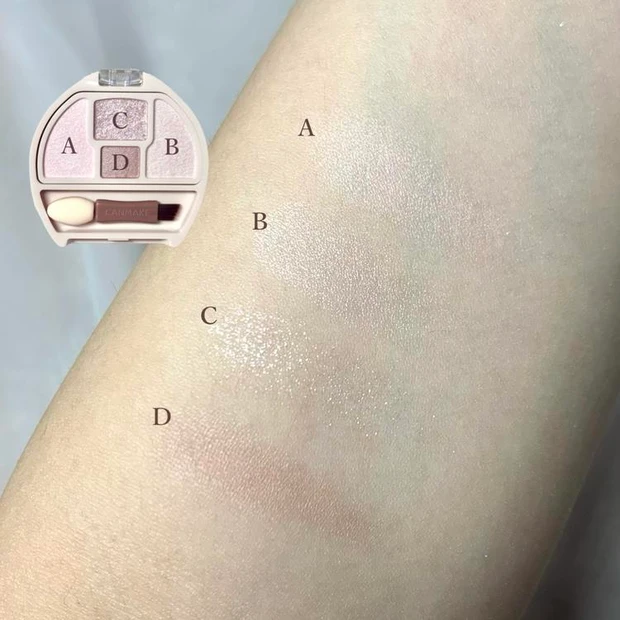 キャンメイク プランぷくコーデアイズNeo N02 チュチュプランぷく ブルべ スウォッチ