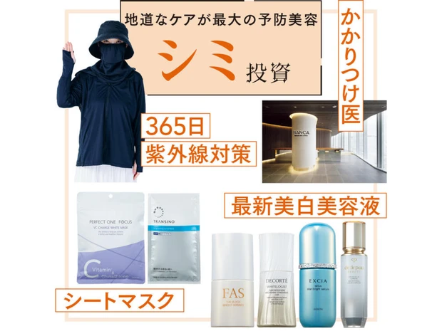 【大野真理子さんのシミ対策スキンケアおすすめ10選】365日 かかりつけの美容皮膚科も紹介