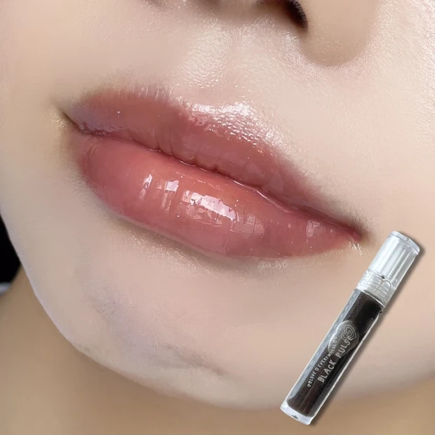 【2024ロムアンド新作】動画あり/黒いコスメ！イナピスクエアのコラボセット開封🖤´- _11