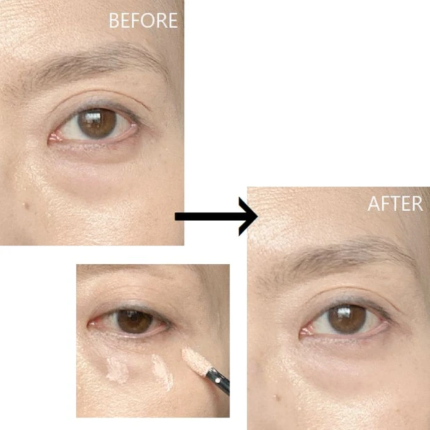 「ルナソル グロウイングトリートメントリクイド 01」のスウォッチ