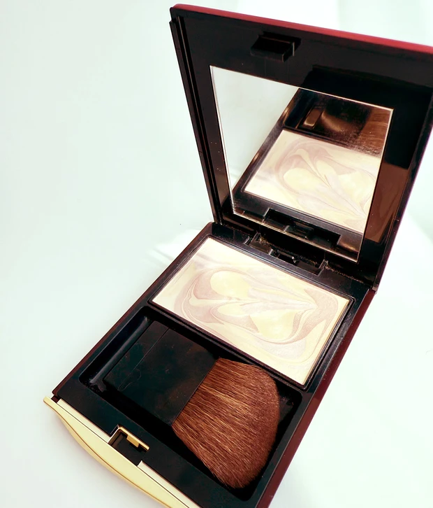 ポーチの中身　インウイ プレストパウダー 開けた状態