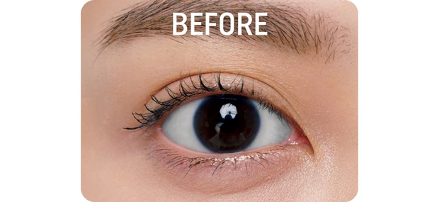 アイメイク 二重 長井かおり ビフォー