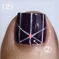 浴衣にも合う！ 大人テイストな和柄ネイル【ギ☆のセルフネイル手本帖】_3_2