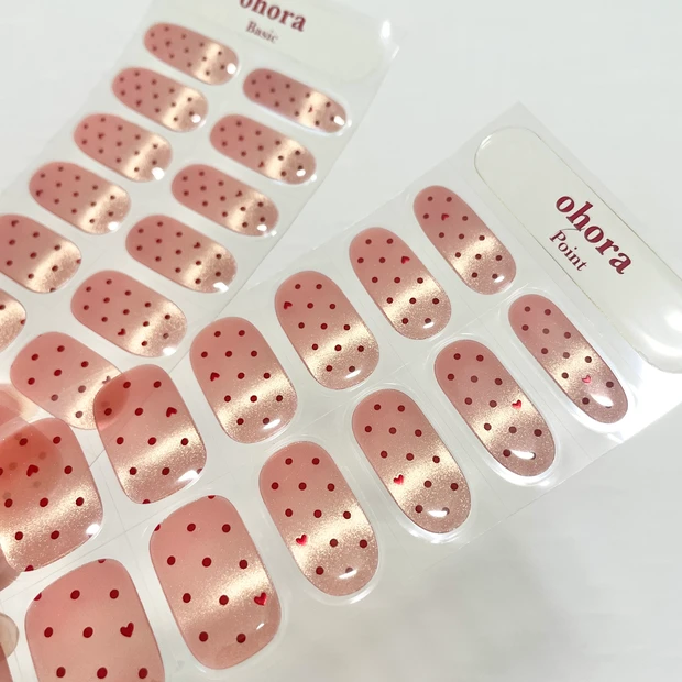 セルフネイル　バレンタインネイル　オホーラ　ohora 　レビュー