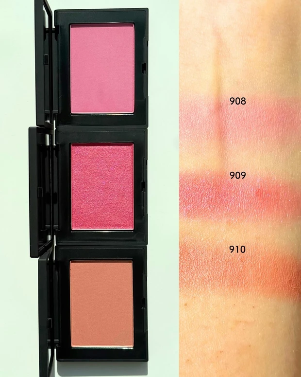 NARS ブラッシュ N 908～910 スウォッチ