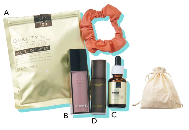 ハ・ヨンスさんのスキンケアポーチ