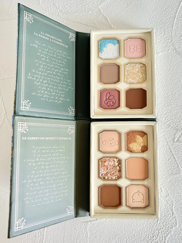 マキア サンリオコラボコスメ 中身 絵画アイシャドウ サンリオコラボ