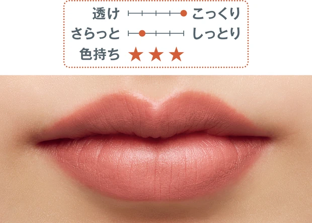 秋の新作リップ CLARINS ジョリルージュN ベルベット 758V スウォッチ