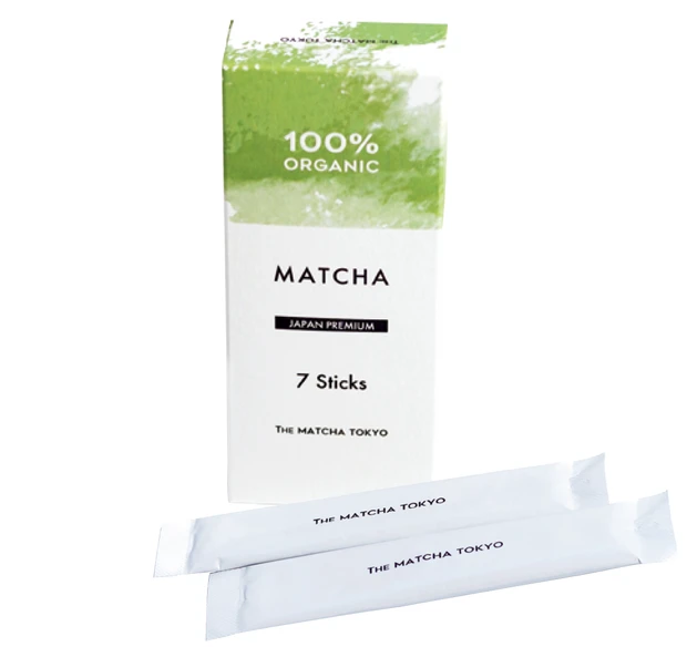 トレンド バズりフード 抹茶 100% ORGANIC MATCHA JAPAN PREMIUM 7sticks 1.5g×7本
