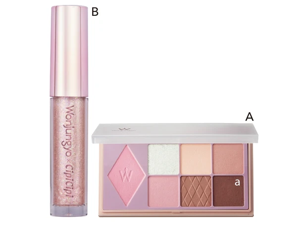 Aウォンジョンヨ W デイリームードアップパレット 01 ¥2420、B同 ダイヤモンドライナー 01 ¥1540／Rainmakers