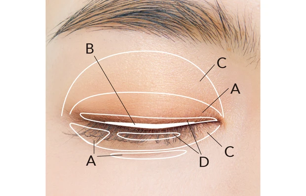 2026年春新作コスメ プチプラアイパレット エクセル スキニーリッチシャドウ N SK03 二重の塗り方