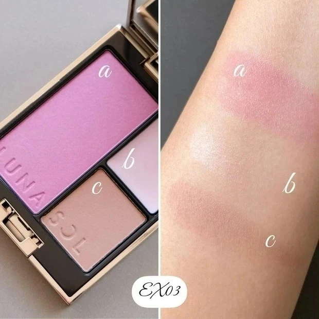 【11月18日数量限定発売】ルナソル シークレットシェイプパレット EX03をスウォッチ