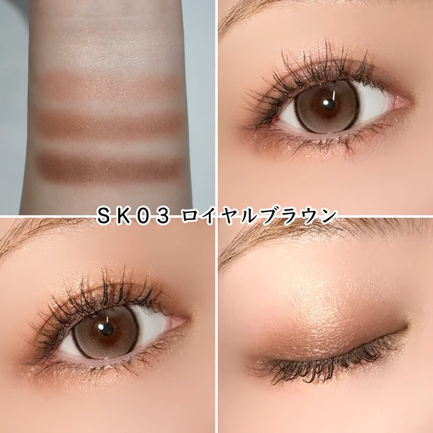 エクセル スキニーリッチシャドウ N SK03 ロイヤルブラウン イエベ