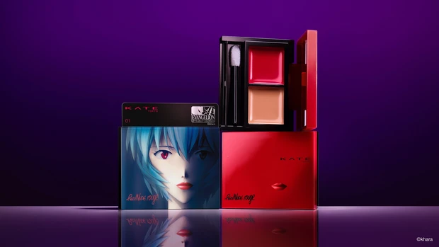 「綾波レイ、はじめての口紅」KATE×エヴァンゲリオンのコラボリップが11/4Web予約開始・発売は来年2月_2