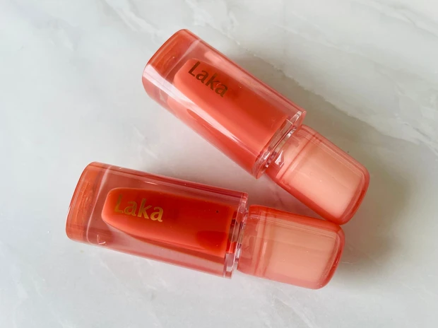 【最速レビュー】今月発売したばかり！Laka(ラカ)の新作、ジェリーイングヌードグロスをスウォッチ！Qoo10購入品の紹介です。_9_2