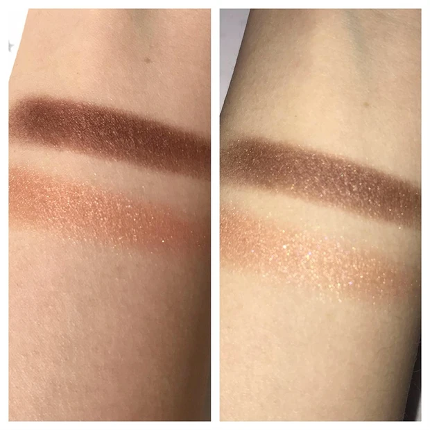 左が自然光、右がフラッシュあり