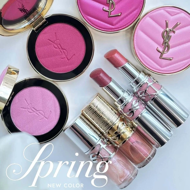 【春コスメ2026】YSLの春新色を全色スウォッチ！ 人気リップやチークにキャンディーのようなラメシェードが登場