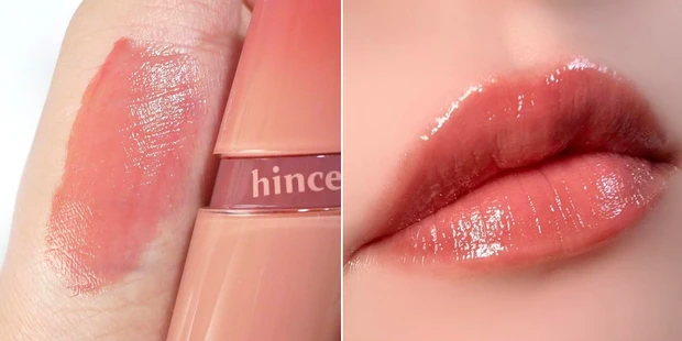 落ちないリップティント ヒンス hince ロウグロウジェルティント 新色 R026 ローズプレッソ DOME スウォッチ