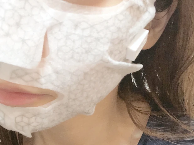 【世界初⁉️】微小電流マスクでエイジングケア😌【おこもり美容】_6
