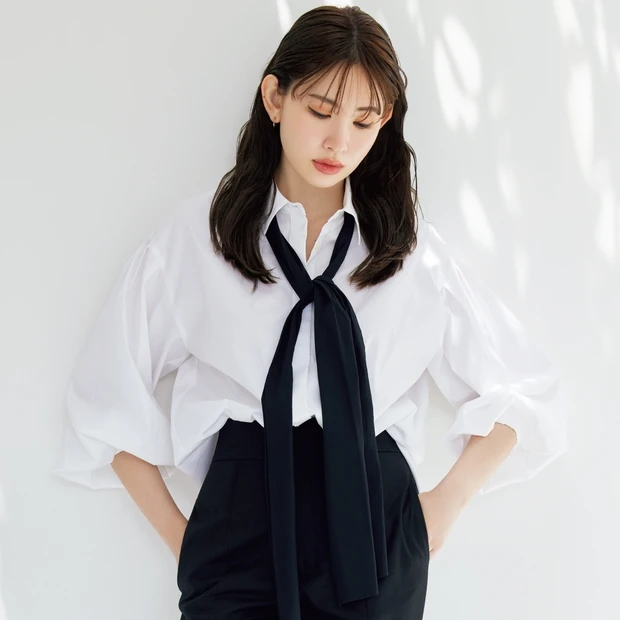 河北裕介さんが提案! 「白シャツ」を着る日のクリーンなヘア&メイク